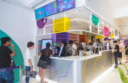 Tealive outlet interior